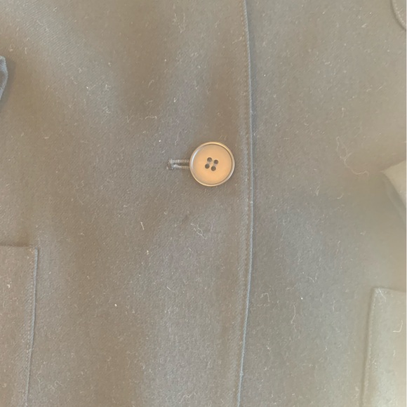 Evan Picone Single Button Flat Pocket Suit Jacket Black Women’s 10 Wool Preloved - Picture 5 of 10